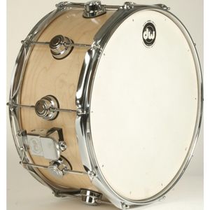 DW Collector´s Satin Oil Snare 14""x7"", Natural, Chrome HW - Snare drum
