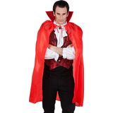 Boland - Cape Bloodlust rood - Volwassenen - Vampier - Halloween en Horror