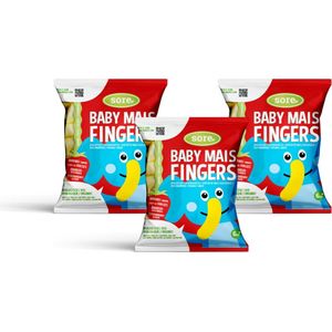 Sore Baby Maisfingers Aardbei 35 gr - 3x 35 gr - Voordeelverpakking