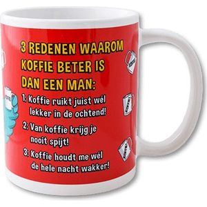 Paper Dreams - Funny Mug  | 3 redenen waarom koffie