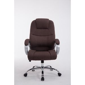 Bureaustoel - Ergonomische bureaustoel - Design - Hoofdkussen - In hoogte verstelbaar - Bruin - 66x51x113 cm