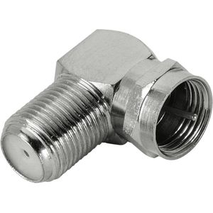 Hama antenne adapter F-plug - F-socket, 90 graden