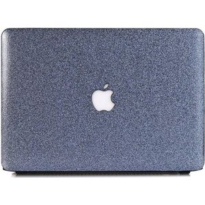 Lunso Geschikt voor MacBook Air 11 inch cover hoes - case - Glitter Blauw