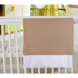 Babywellness Dekbedovertrek Ledikant Honey Creme 100 x 135 cm