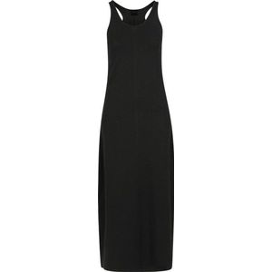 Dames Ladies Long Racer Back Dress zwart