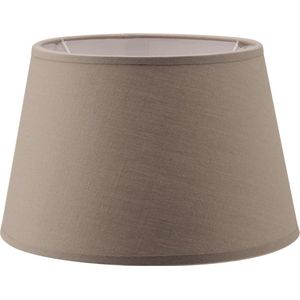 Home Sweet Home - Minimalistische stijl - Stoffen Lampenkap - Conisch - Taupe - 20 x 15 x 13 cm - E27 fitting - Ontworpen voor tafellampen - Ontworpen voor woon- en slaapkamers