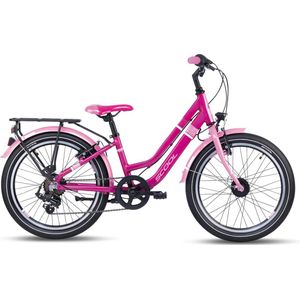 Scool chiX twin 20 inch 7 versnellingen, roze