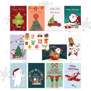 Giftmas Kerstkaarten - Wenskaarten - 36 Stuks - Met Enveloppen en Stickers - 10x15cm