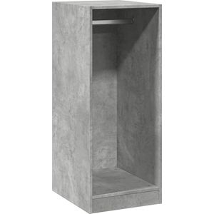 vidaXL - Kledingkast - 48x41x102 - cm - bewerkt - hout - betongrijs