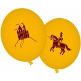Gele ridder thema ballonnen
