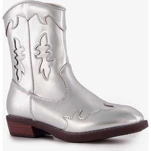 Blue Box meisjes cowboy western boots zilveren metallic - Maat 35