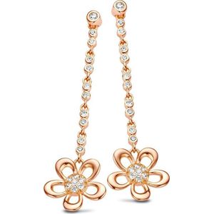 Velini jewels -EA6464R -Oorbellen -925 Zilver rosé -Cubic Zirkonia