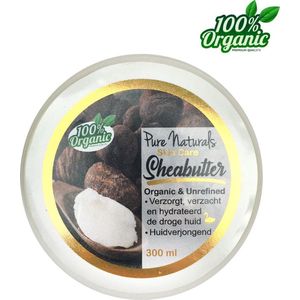 Sheabutter - ongeraffineerd & biologisch | 100% PUUR | 300 gram - Pure Naturals