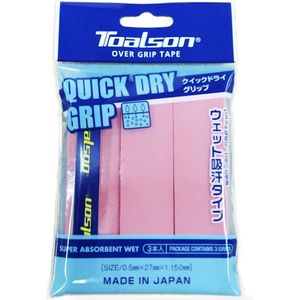 Toalson Quick Dry Overgrip Roze - Pink (Nieuw2024) - Tennis Padel - 3 Stuks