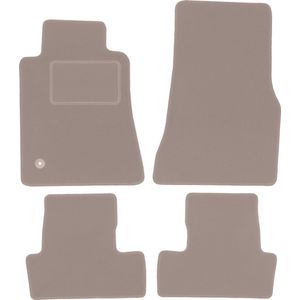 Beige velours matten voor: Ford Mustang MK5 coupé (2004-2014)