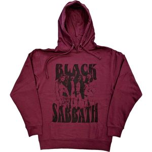 Black Sabbath - Band & Logo Hoodie/trui - XL - Rood