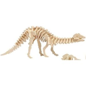 Speelgoed Houten Bouwpakket Apatosaurus - Dinosaurus Bouwpakket van Hout
