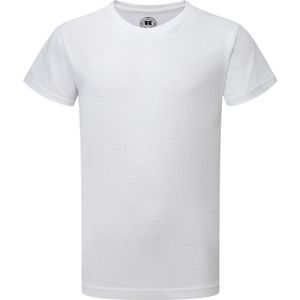 Russell Oudere Jongens Korte Mouw HD T-Shirt (Wit)