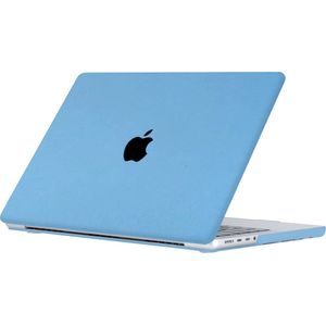 Lunso Geschikt voor MacBook Air 13 inch (2022-2025) cover hoes - case - Sand Light Blue
