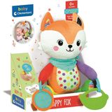 Baby Clementoni - Happy Fox - Knuffel Vos - Interactieve Knuffel - Extra Zacht