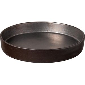 Costa Nova - servies - soep / pasta bord Lagoa zwart - aardewerk - 23,7 cm rond