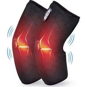 Kniemassageapparaat met warmte- en vibratiefunctie | Instelbare grootte | Voor knieblessures en gewrichtspijn | Beenmassageapparaat | Ideaal geschenk knie massage apparaat