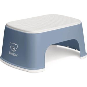 Veilige Antislip Stap Kruk voor Kinderen - Diepblauw/Wit