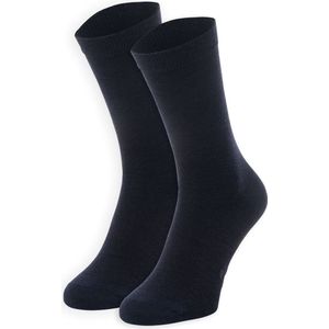 NOMAD® Daily Premium Merino Wol Sokken Maat 35-38 | Donkerblauw | 1-Pack | 50% Merinowol | Dames & Heren Sokken | Naadloos | Anti-Geur | Dagelijks gebruik