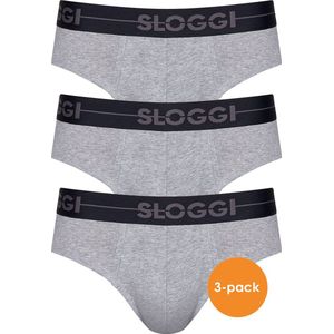 sloggi men Go Heren Mini 3-pack - Lichtgrijs melange - Maat L