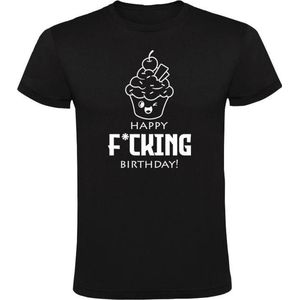 Happy F*cking Birthday Heren t-shirt | gefeliciteerd | verjaardagskado | jarig