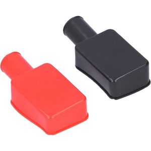 Universele Rubberen Batterij Terminal Covers - 2 Stuks Isolerende Beschermende Boot Cap voor Positieve en Negatieve Post Studs Batterij Terminal Isolerende Beschermkappen - 2 Stuks