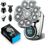 Skull shaver - Hoofd scheerapparaat mannen - Scheerapparaat hoofd - Hoofd kaal scheren - Head shaver - 9 mesjes + andere opzetstukjes