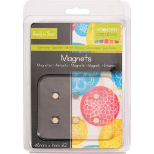 Vaessen Creative Magneet Ni35 Superstrong - Ø6x1mm - 12stuks