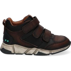 BunniesJR 221841-519 Jongens Hoge Sneakers - Bruin - Leer - Klittenband