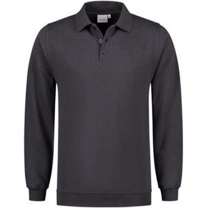 Santino Robin Polo Sweater lange mouw - Antraciet - M