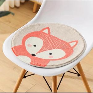 Inovra ® Comfortabele en Wasbare Kinderstoel Zitkussen voor Binnen en Buiten, 30 x 30 cm, Vos Design