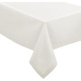 DELUXE tafelkleed chambray katoen wit - 140 x 240 cm - Katoen