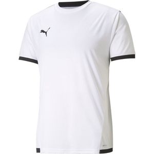 PUMA teamLIGA Jersey Heren sportshirt - Puma White-Puma Black - Maat XL