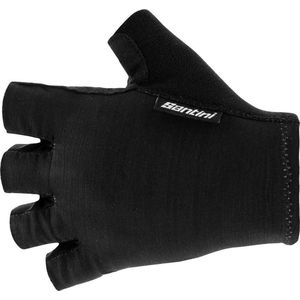 Santini Fietshandschoenen zomer Zwart Heren - Cubo Cycling Gloves Black - S