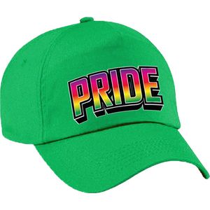 Bellatio Decorations Gay Pride pet voor volwassenen - groen - pride - regenboog - LHBTI