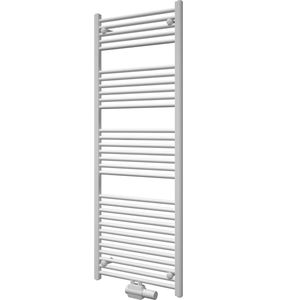 Radiatorconnect handdoekradiator wit-recht-midden aansluiting B 400 x H 1400 + onderblok.