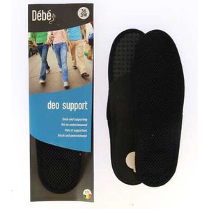 DEBE Deo Support - Frisse Inlegzool die platte en vermoeide voeten voorkomt - 39