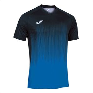 Joma Tiger IV Shirt Korte Mouw Heren - Zwart / Royal | Maat: L