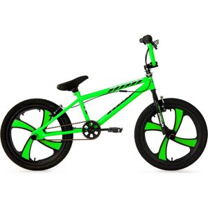 Ks Cycling Fiets 20'' freestyle-BMX Cobalt groen - 28 cm