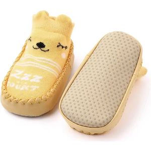 BabySlofjes - Sloffen - Baby slofjes - Babysokken - Babyschoenen - Anti slip - Geel - Kraamcadeau - Cadeau - Baby slof - Baby schoenen - Baby sokken - CHPN