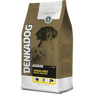 Denkadog Grain-Free Micro-Protein Vis&Tuinbonen&Zoete Aardappel - Hondenvoer - 12 kg