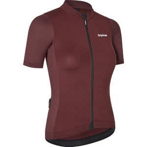 GripGrab - Ride Fietsshirt Korte Mouwen voor Dames Zomer Wielrenshirt Cycling Jersey - Donker Rood - Vrouwen - Maat XL