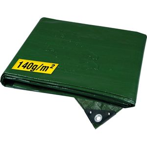 Horizont Afdekzeil 8x10m – Waterdicht, UV-bestendig, 140 g/m² – Bescherming tegen Weer en Wind - Groen