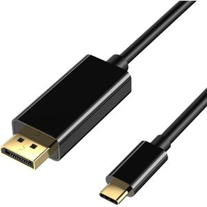 Techvavo® USB C naar DisplayPort - 4K 30Hz Ultra HD Resolutie – USB C naar DP – USB C naar Displayport Kabel - 1.8 meter