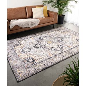 Vintage vloerkleed - Fade Mellow grijs 190x290 cm